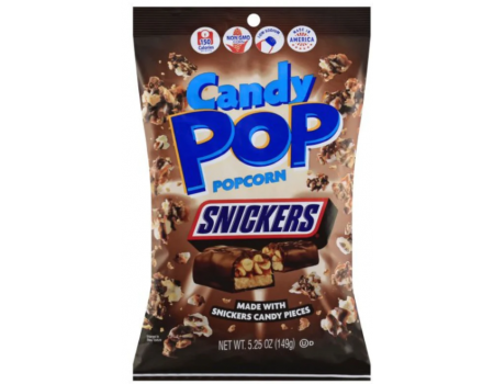 Candy pop snickers popcorn...